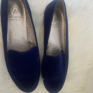 Adrianna Papell blue suede flats